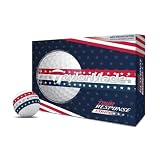 TAYLORMADE GOLF(テーラーメイドゴルフ) TM26 Tour Resp Stripe USA dz ツアーレスポンスストライプ USA ゴルフボール 2026年モデル ホワイト/トリコロール