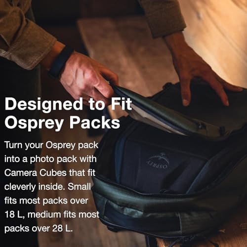 Osprey Camera Storage Cube, gris carbón, pequeño miniatura 3