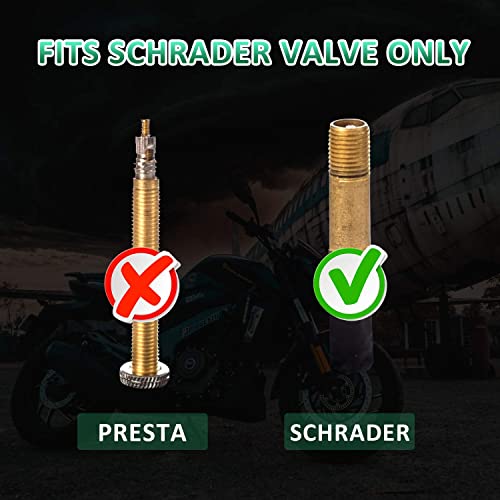 Green Tire Valve Stem Caps Aluminum Alloy Wheel Rim Air Dust Covers With Rubber Seal Universal Fit Car Truck Suv Motorcycle, Easy Grip, Screw-On, Leakproof, Airtight, Outdoors (10 Pack) #TOP5