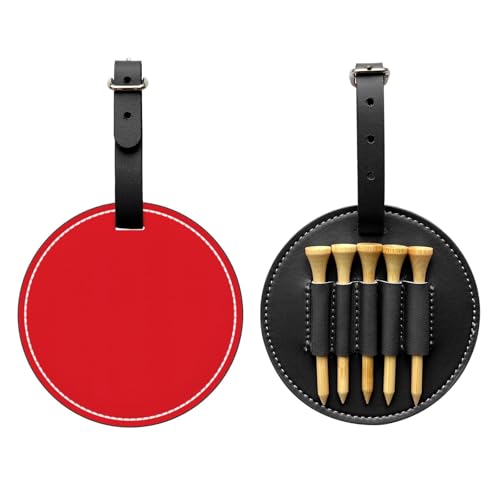 Solid Color red Black Golf tee Storage Bag - Durable and wear-Resistant Golf Accessories