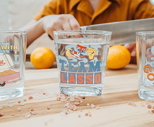 Silver Buffalo Ted Lasso 10-Ounce Mini Rocks Glasses, Set Of 4 | Whiskey Shot Glass For Home Bar, Kitchen #TOP7
