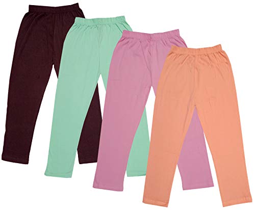 Image of indi weaves Girls Super Soft Cotton Solid Capri Pants Pack of 2