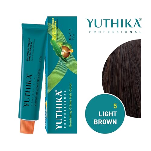 Image of Yutika Professional Creme Hair Color 100gm Light Brown 5.0