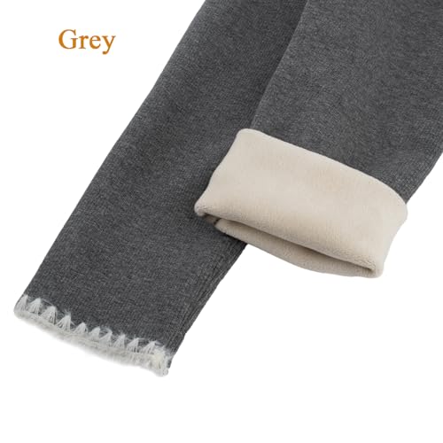 Baby Girls' Fleece Lined Leggings Toddler Winter Thermal Full Length Pants Thick Warm Cotton Solid Tights for Kids2