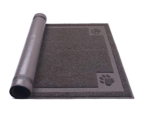 Darkyazi Pet Feeding Mat Large For Dogs And Cats,24"×36" Flexible And Easy To Clean Feeding Mat,Best For Non Slip Waterproof Feeding Mat (Coffee) #TOP2