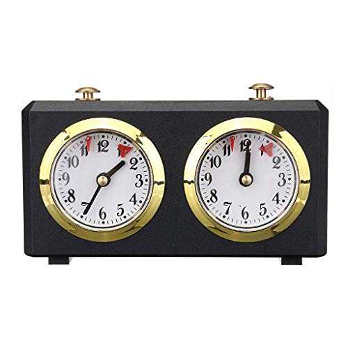 LXTIN Horloge analogique d'échecs Professionnelle Compact numérique Compte à rebours minuterie électronique Jeu de société compétition Compteur horaire Cover