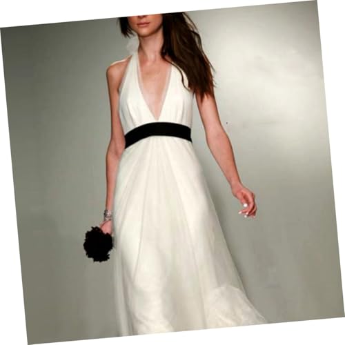 BESPORTBLE 2Pcs Minimalist Satin Bridal Sash Belt for Wedding Dress Fashionable Waist Belt for Weddings Parties and Special Events4