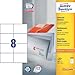 Produktbild Avery Zweckform 3427 Universal-Etiketten | 105x74 mm | Geeignet für Deutsche Post Internetmarke | DIN A4, 8 Etiketten pro Bogen |