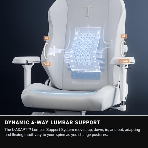 Secretlab Titan Evo NanoGen Pure Black Gaming Chair - Recling - Ergonomic & Comfortable Computer Chair with 4D armrests - Magnetic Head Pillow & 4-Way Lumbar Support - Leatherette - Image 6