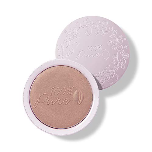 100% PURE Powder Blush (Fruit Pigmented), Pretty Naked, Soft Shimmery Finish, Nourishes Skin w/Rosehip Oil, Cocoa Butter, Natural Makeup (Pink Nude) - 1.81 oz