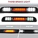 (3 Pack) LED Smoke Lens Tail Light Assembly + 3rd Brake Light For 1999-2007 Ford F250 F350 F450 F550 Super Duty Fleetside, Only Fit Factory Incandescent Models
