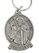 Bethany Collection Key Ring Pewter Catholic Patron Saint Pray for Us Medal Key Chain, 2 Inch