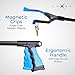 Grabber Reacher Tool, [Updated Version] Long 32” Steel Foldable Pick Up Stick with Strong Grip Magnetic Tip for Store Shelves, Lightweight Trash Picker Claw Reacher Grabber Tool for Elderly - by Luxet
