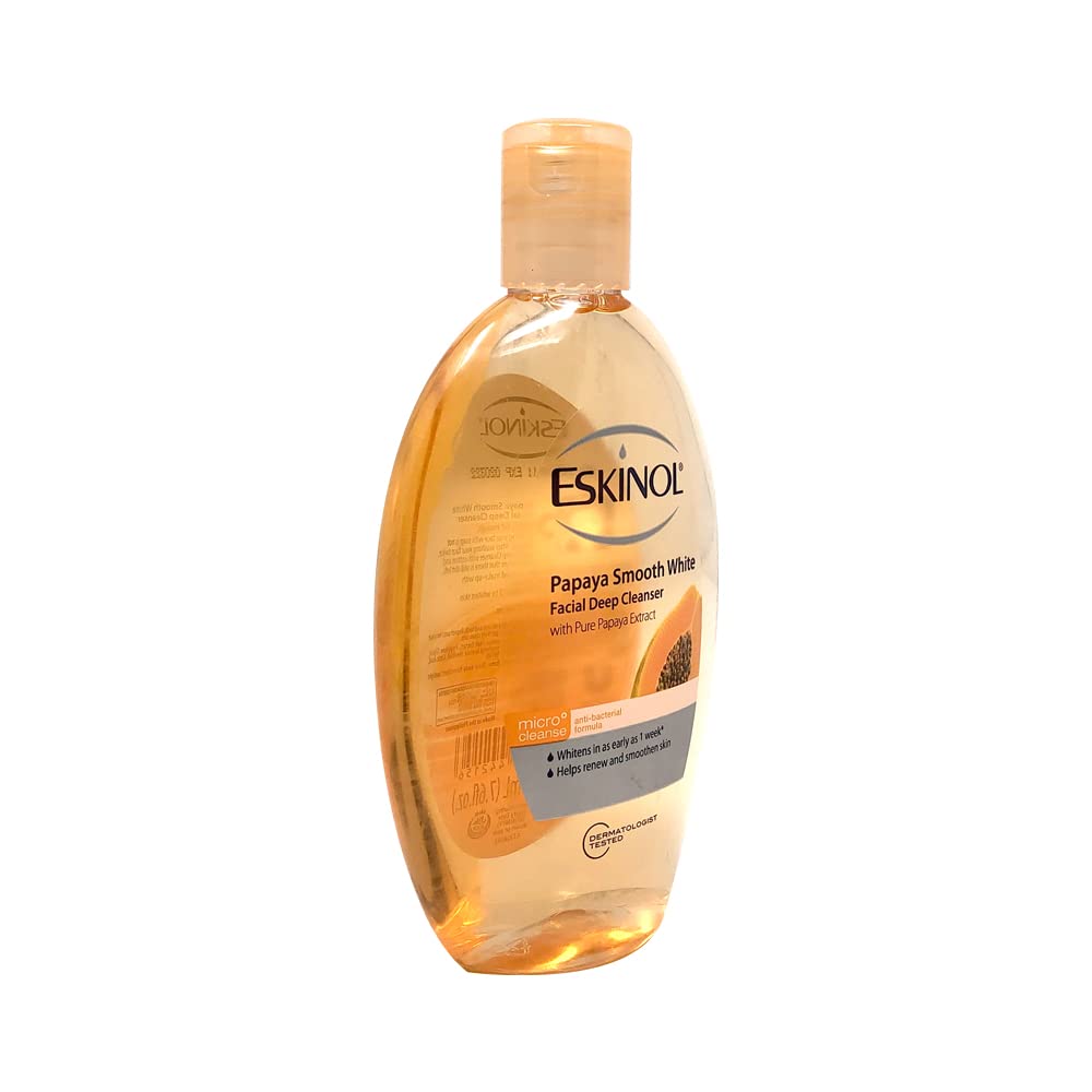Eskinol Facial Cleanser 225 Ml - 7.6 Oz (Pack of 6) (Papaya)