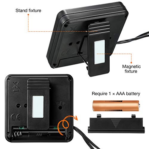 Weewooday WEEWOODAY-474 2 Pcs Reptile Thermometer And Humidity Gauge Reptile Terrarium Thermometer Hygrometer thumb #4