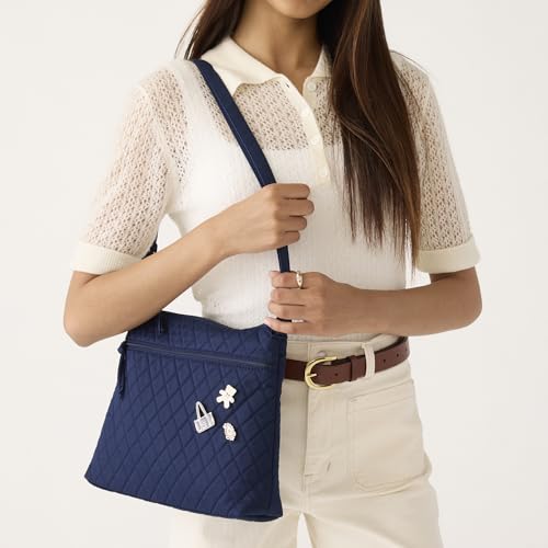 Image of Vera Bradley Women's Premium Cotton Original Zip Hipster Crossbody Bag
