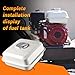 HGC Fuel Tank For Honda GX160 5.5HP GX200 6.5HP GX140 White Engine with Petcock Gas Cap Filter Replaces 17510-ZE1-020ZA