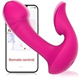 Wearable Vibrator with Strong Clip with App Remote Control Vibrator Panties G Spot Invisible Vibrators Massager Adult Sex Toys Gifts for Women Rechargeable
