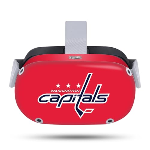 Head Case Designs Officially Licensed NHL Plain Washington Capitals Vinyl Sticker Skin Decal Cover Compatible with Meta Quest 2