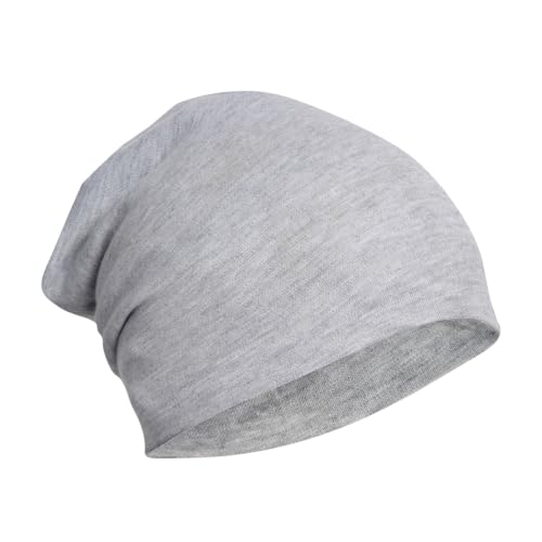 Image of FabSeasons Cotton Blend Slouchy Beanie and Skull Cap for Summer, Winter, Autumn & Spring Season, Can be Used as a Helmet Cap Too
