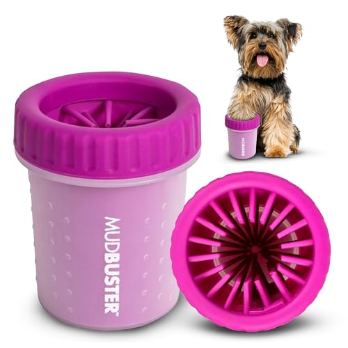 Dexas MudBuster - Limpiador portátil para patas de perro, pequeño, fucsia, accesorio para mascotas de alta calidad