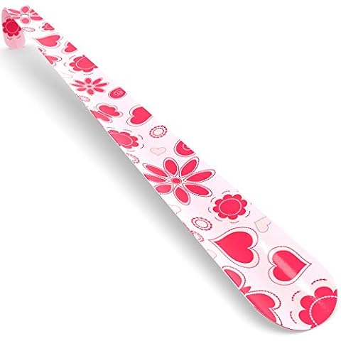 Premium Long Handle Metal Shoe Horn For Seniors, Women, Men, Kids | 16.5" Inch Solid Shoehorn | Unbreakable, Unbendable Cover