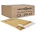 Produktbild versando 100x C3 Luftpolsterumschläge Innenmaß 150 x 215 mm Außenmaß 170 x 225 mm braun/goldgelb für DIN A5 / A6