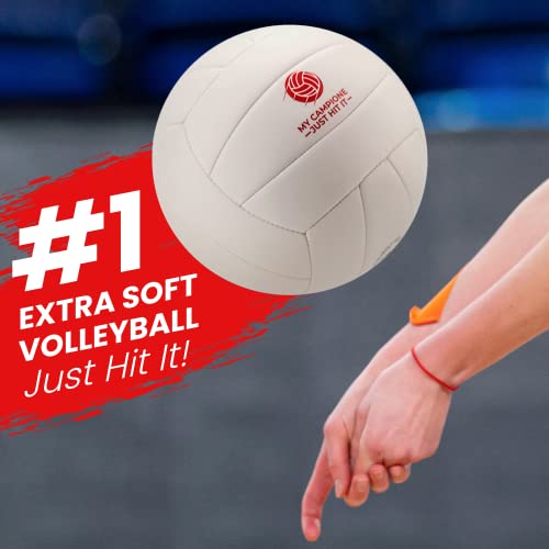M.c. Soft Volleyball For Outdoor Volleyball Games - Regulation Size Beach Volleyball Lite And Durable, Premium Volleyball, Indoor Volleyball Ball, Girls Volleyball, Kids Volleyball, Mens Volleyball #TOP1