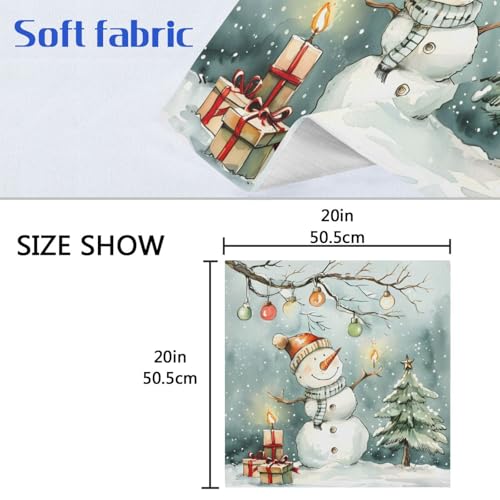 Servilletas de tela navideñas multicolor, pack de 6 miniatura 6