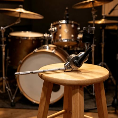 Extension Bracket Metal Mount con Varilla Ranurada Ajustable para Hardware de Batería para Percusionistas miniatura 3
