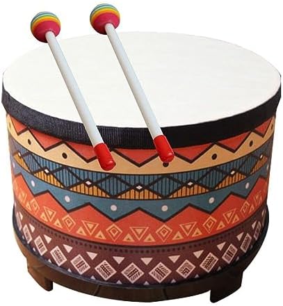 Floor Tom Drum for Kids Percussion Instrument Drum with 2 Mallets for Baby Children Christmas Birthday Gift