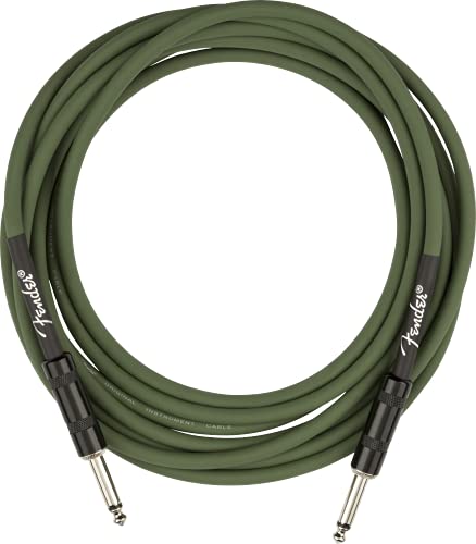 Fender Joe Strummer Instrument Cable, Straight/Straight, Drab Green, 13Ft #TOP15