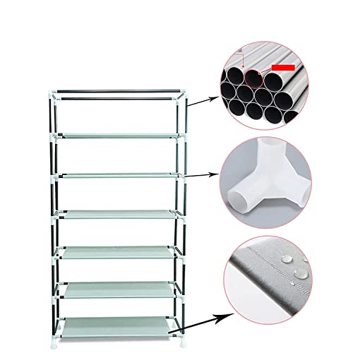 Image of COROID Digital Printed Multipurpose 6 Shelve Wardrobe,Foldable,Collapsible Fabric Wardrobe Organizer for Clothes Drawers Portable Wardrobe Clothing Space Saving Wardrobe (6-Layer, Red)