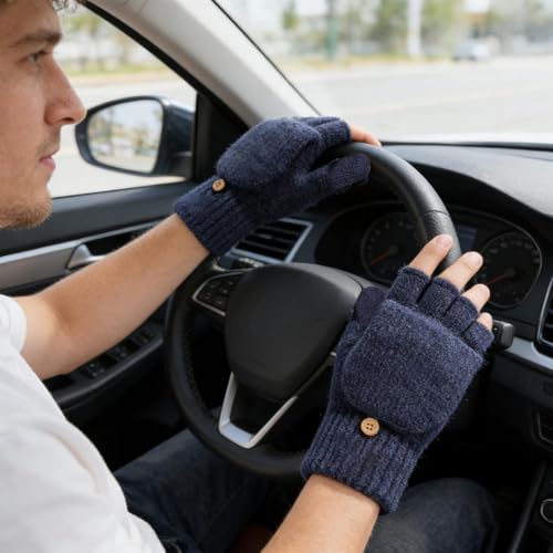 Guantes sin dedos convertibles para ciclismo y montañismo 6