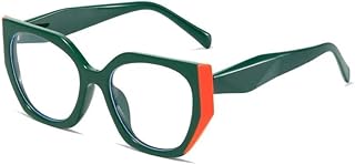 Lectores de computadora Resistentes de Gran tamaño, Gafas de Lectura HD Grandes Anti UV, Espejo de luz Plana con Bloqueo de luz Azul for Mujeres