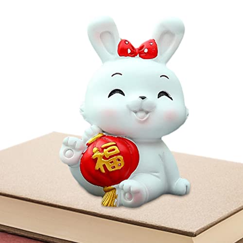 Decoração do painel do carro do coelho, painel carro resina, Coelhinha Fofo Acessórios Interiores Ca