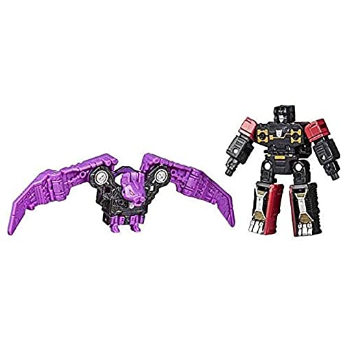 oLUes Transformers Toys, Cybertron Wars Siege Chapter Scout Squad Micro Warriors Bat Spirit Figurka DLA 6+ Cover