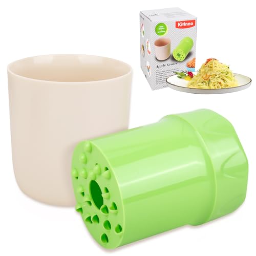 Obstreibe Kunststoff, Handreibe Manueller Rotierender, Apfelreibe Zum Zerkleinern Von Obst, Obstreibe Apple Grater Karotten Und Anderem Obst Und Gemüse