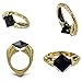 JinYu 2 Pcs Locket Horcrux Necklace Rings Jewelry Set