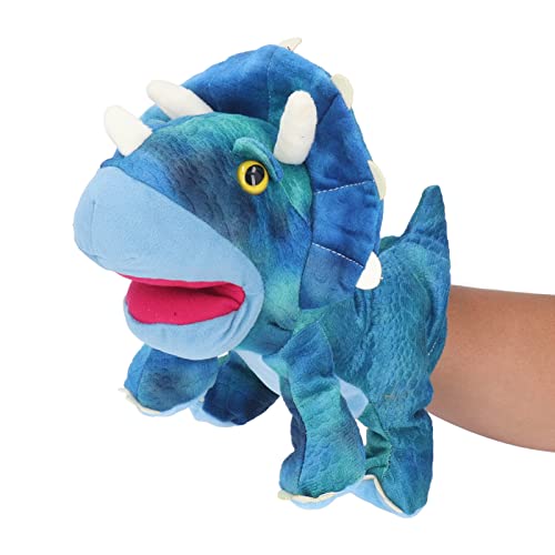 Fantoche de Mão, Fantoche de Mão Fofo Animal Macio para Crianças para Pré-escola (Azul 25cm)