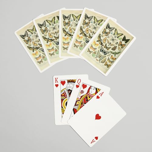 Lantern Press Butterflies, 52 Cartas Póker Vintage miniatura 7