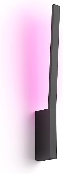 Philips Hue Lámpara, Hue Liane, Aplique Mural LED Inteligente, Luz Blanca, Compatible con Alexa y Google Home, Color Negro - 2