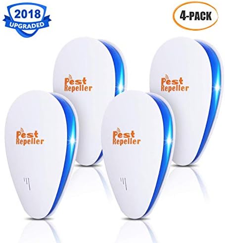 VEPOWER Electronic Ultrasonic Pest Repeller, Pest Repellent Control Plug in Controller for Reject Insects Mosquitoes Mice Spiders Ants Rats Bugs Roaches Rodent (pest Repellent)