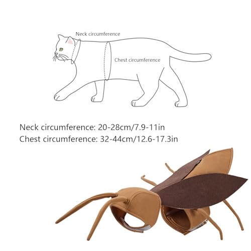 Disfraz divertido de cucaracha para perros miniatura 4