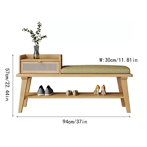 Tabouret à chaussures rembourré pour optimiser l'organisation de l'entrée - 4