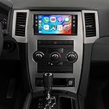 Double Din Car Radio Stereo Upgrade for Jeep Grand Cherokee 2005-2011 Android 14 w/Wireless Carplay Android Auto 7