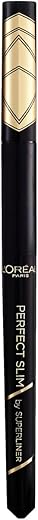 L'Oréal Paris Eyeliner Précision Waterproof Super Liner Perfect Slim Intense, Noir 01...