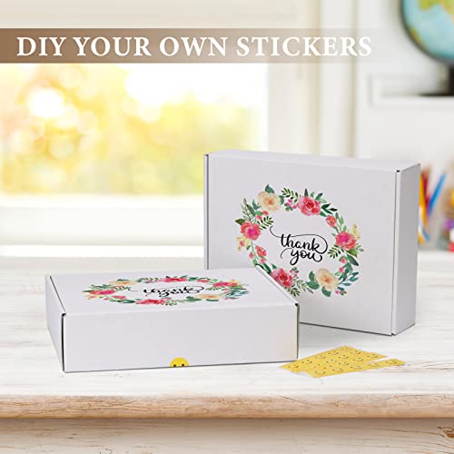 Image of RLAVBL 12x9x3 Shipping Boxes Set of 20, White Corrugated Cardboard Box for Packing, Mailing, Business