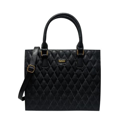 Kanvus Bella Womens Satchel Bag | Ladies Purse Handbag (Black) (B0CHHMFKSJ) Amazon Price History, Amazon Price Tracker