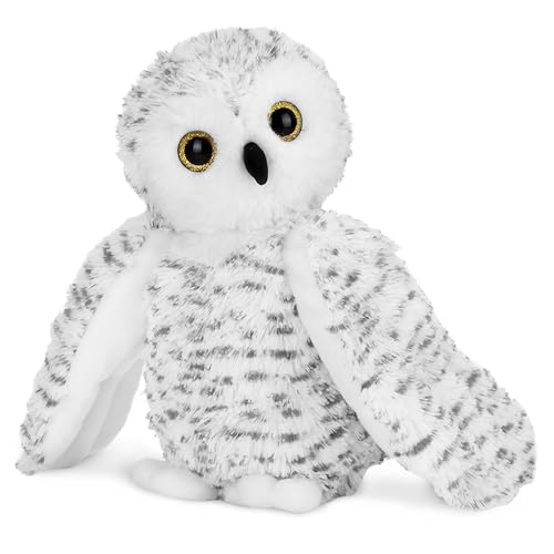 Bearington Collection Owlfred Plush Stuffed Animal White Snowy Owl, 11 inches - Bird Plush Toy